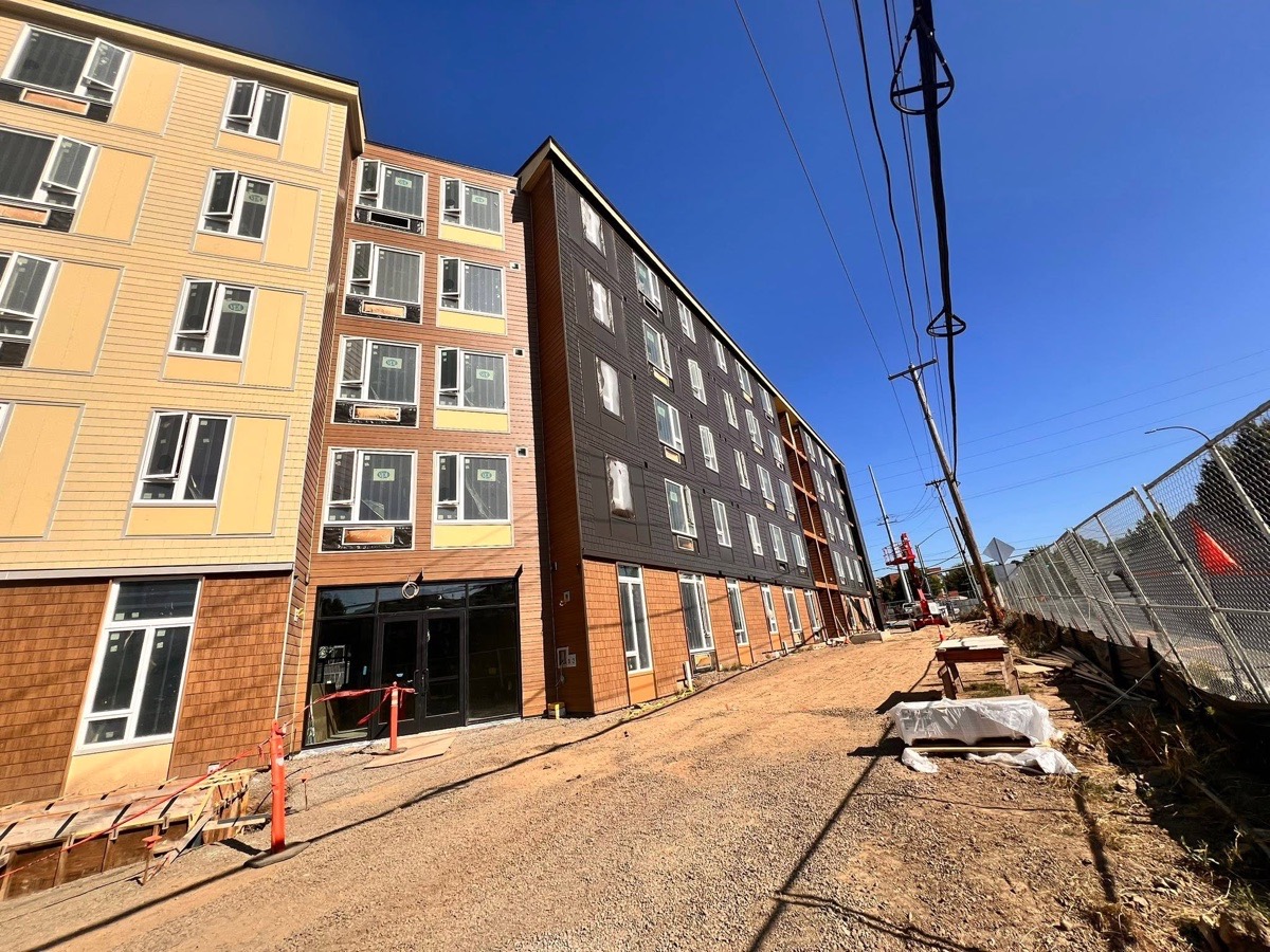 Multi-story commercial building painting project